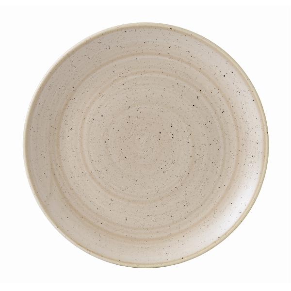 Тарелка мелкая 26см, без борта, Stonecast, цвет Nutmeg Cream SNMSEV101