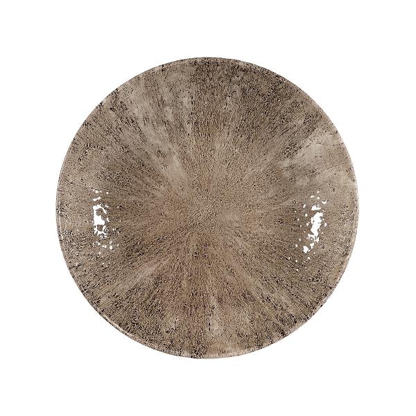 Тарелка мелкая 21,7см, без борта, цвет Stone Zircon Brown, Studio Prints STZBEVP81