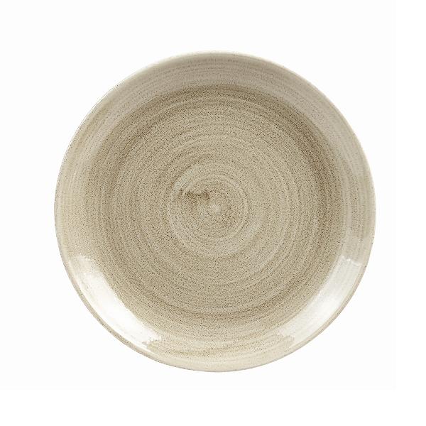 Тарелка мелкая 21,7см, без борта, Stonecast Patina, цвет Antique Taupe PAATEVP81