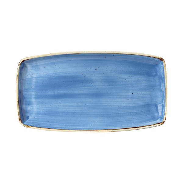 Блюдо сервировочное 35х18,5см, без борта, Stonecast, цвет Cornflower Blue SCFSOP141