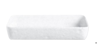 Блюдо для запекания См 22x16x6 Фарфоровое Белое  44374-22