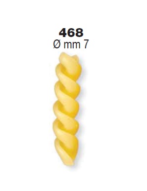 ФОРМА LA MONFERRINA ДЛЯ DOLLY / P.NUOVA FUSILLI (2 PRINCIPI) 7 ММ ДИАМЕТР 468 БРОНЗА