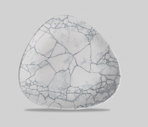 Тарелка мелкая треугольная 26,5см, без борта, цвет Kintsugi Pearl Grey, Studio Prints KTPGTR101