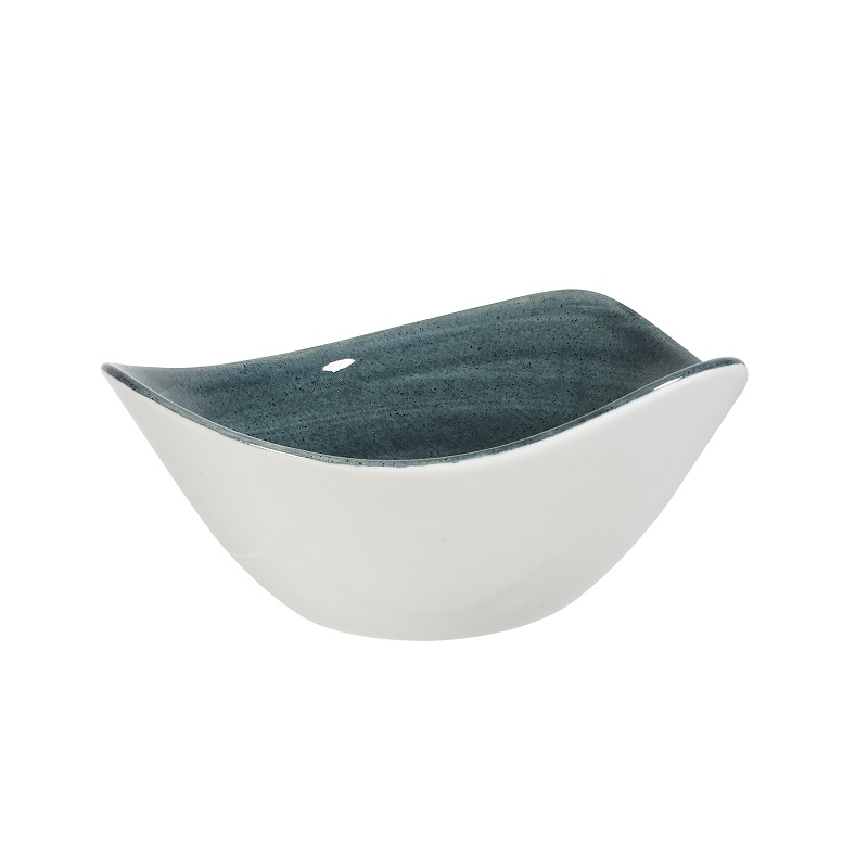 Салатник треугольный 0,60л d23,5см, без борта, Stonecast Patina, цвет Rustic Teal PATRTRB91