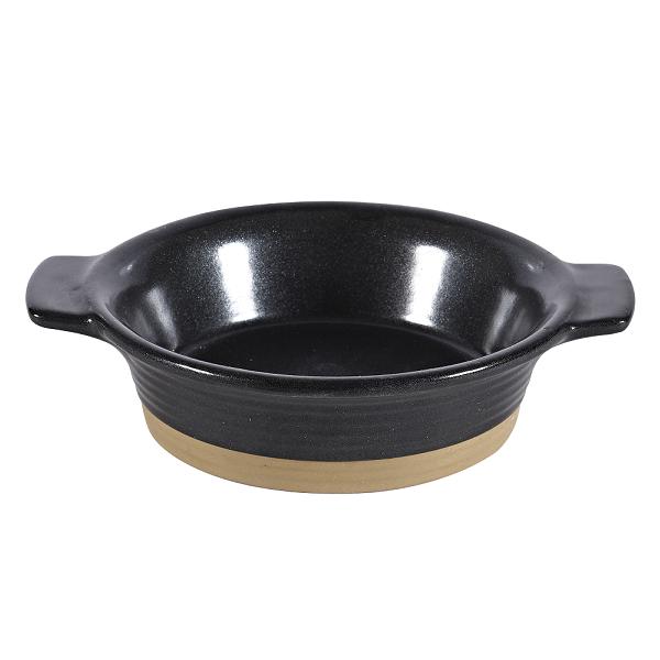 Блюдо глубокое d14см 0,28л, с ручками, керамика, Igneous Black ZCBKIGI1
