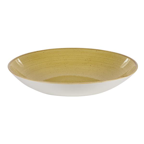 Тарелка глубокая 31см 2,4л, без борта, Stonecast, цвет Mustard Seed Yellow SMSSPLC21