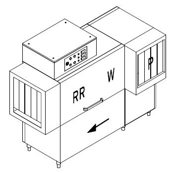 МАШИНА ПОСУДОМОЕЧНАЯ DIHR RX 184 LC SX