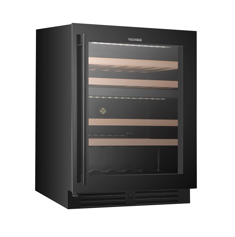 ШКАФ ВИННЫЙ ВЕНТ.МЕТАЛ. TECFRIGO SOMMELIER 46 PLUS FG ЧЕРНЫЙ миниатюра 1