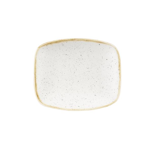 Блюдо прямоугольное CHEFS 15,4х12,6см, без борта, Stonecast, цвет Barley White SWHSOBL11