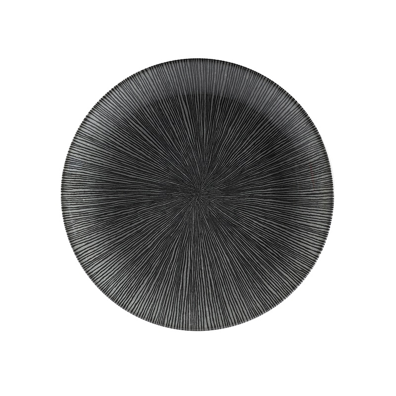 Тарелка мелкая 21,7см, без борта, цвет Agano Black, Studio Prints AGBLEVP81