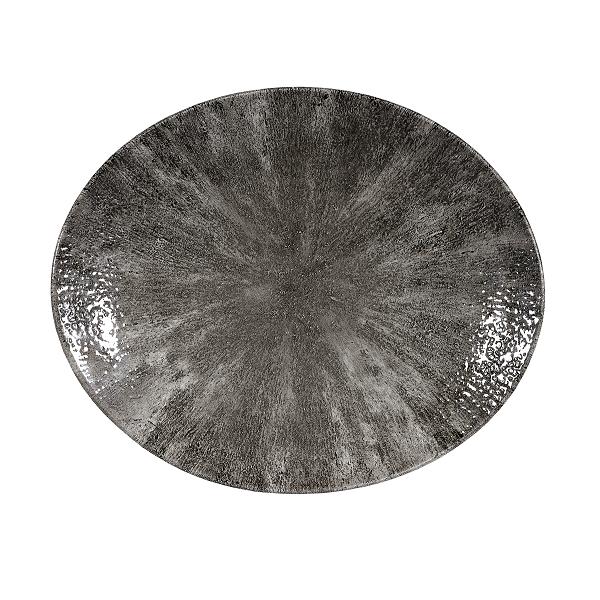 Блюдо овальное 27х22,9см, без борта, цвет Stone Quartz Black, Studio Prints STQBOP581