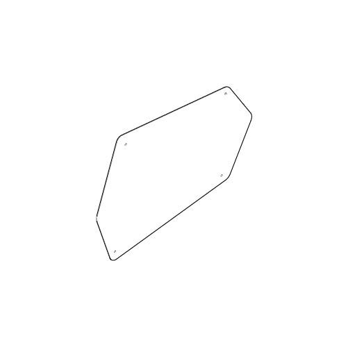 Кастомная тамперная панель, цвет белый RAL9003, арт.10075220, для D8
