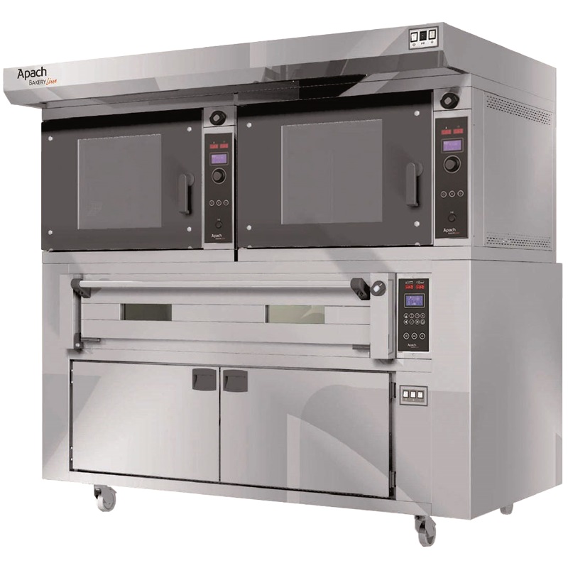ПЕЧЬ КОНВЕКЦИОННАЯ С ПОДОМ С РАССТОЙКОЙ APACH BAKERY LINE 2K5P60P DP+E4L18PA DPBI-T