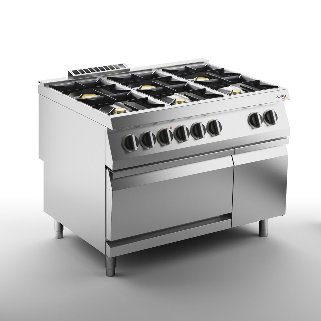 ПЛИТА ГАЗОВАЯ 6 КОНФОРОЧН. 900 СЕРИИ APACH CHEF LINE SLRRG129FECS