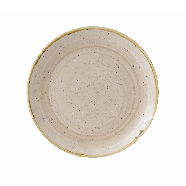 Тарелка мелкая 21,7см, без борта, Stonecast, цвет Nutmeg Cream SNMSEVP81