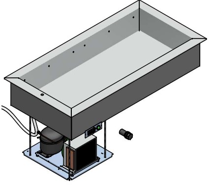 ПРИЛАВОК ХОЛОД. ENOFRIGO BASE RF 1400 ВСТРАИВАЕМЫЙ