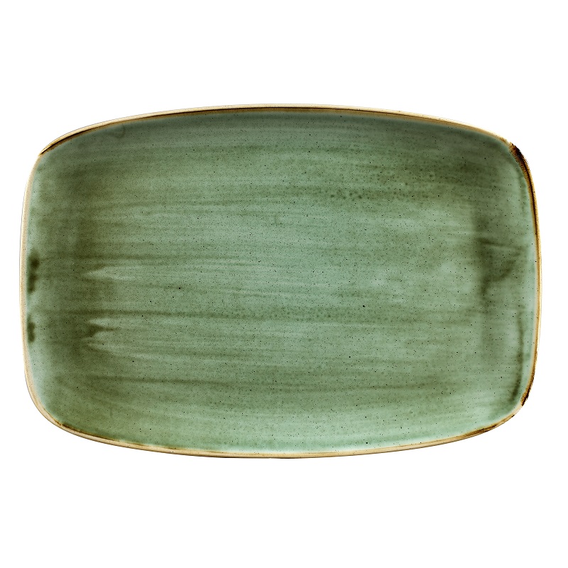 Блюдо прямоугольное CHEFS 35,5х24,5см, без борта, Stonecast, цвет Samphire Green SSGSXP141