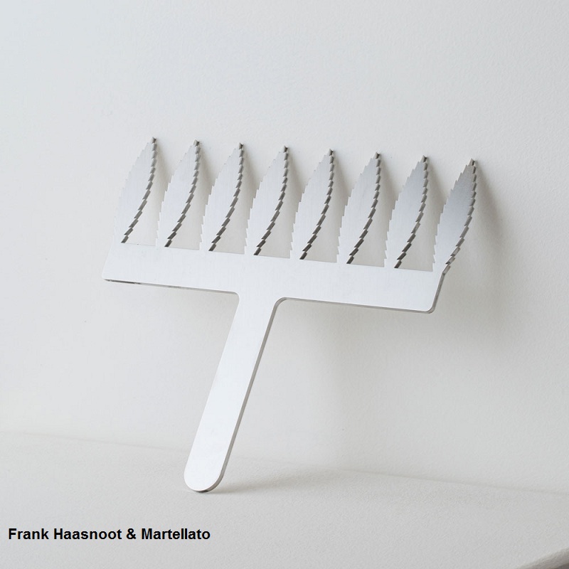 Трафарет для декора "FEATHER COMB" h8см, нерж.сталь, дизайн - Frank Haasnoot 20FH02L