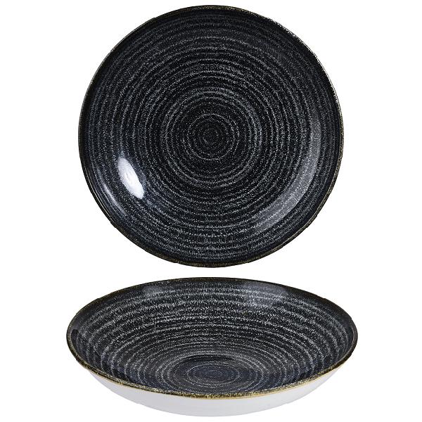 Салатник 1,14л d24,8см, без борта, цвет Charcoal Black, Studio Prints SPCBEVB91