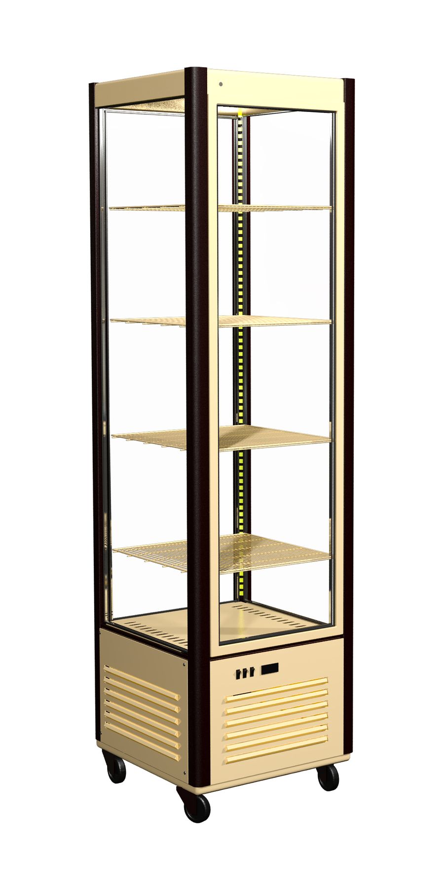 ВИТРИНА КОНДИТЕРСКАЯ D4 VM 400-1 (R400C CARBOMA ЛЮКС КОРИЧНЕВО-ЗОЛОТОЙ, 0109-0102) миниатюра 2