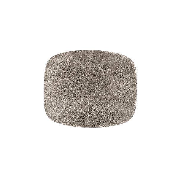 Блюдо прямоугольное CHEFS 15,4х12,6см, без борта, цвет Raku Quartz Black, Studio Prints RKBQOBL11