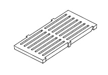 РЕШЕТКА КОЛОСНИКОВАЯ Д/ПЕЧЕЙ HJX-20/25/45 JOSPER 53X10СМ 0426 миниатюра 1