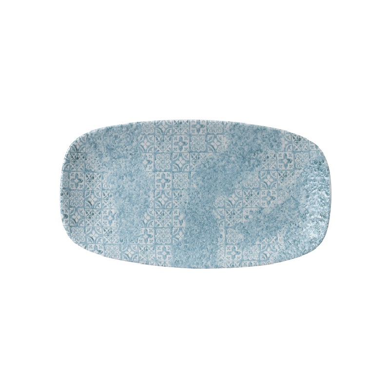Блюдо прямоугольное CHEFS 29,8х15,3см, без борта, Vintage Prints Med Tiles, цвет Aquamarine MTAQXO11