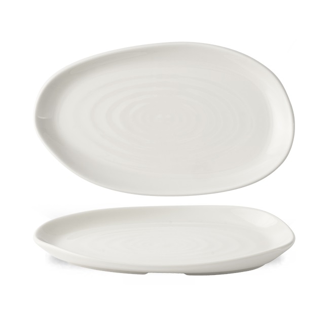 Блюдо сервировочное 22x13см, Envisage Natural, цвет White WHPLA11