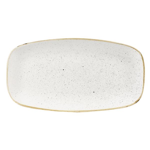 Блюдо прямоугольное CHEFS 35,5х18,9см, без борта, Stonecast, цвет Barley White SWHSXO141