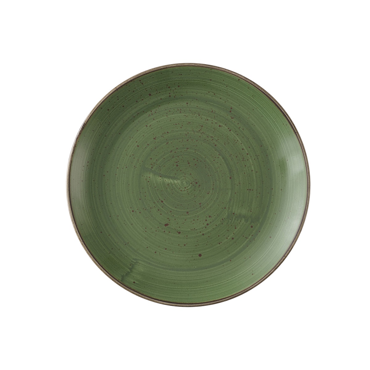 Тарелка мелкая 26см, без борта, цвет Stonecast Sorrel Green SSRSEV101