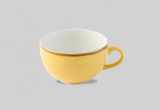 Чашка Cappuccino 340мл Stonecast, цвет Mustard Seed Yellow SMSSCB281