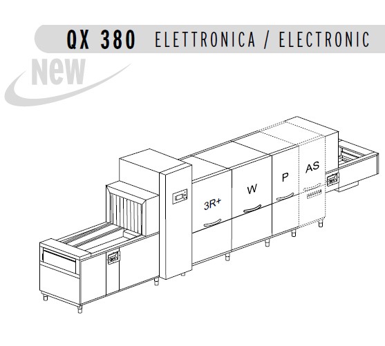 МАШИНА ПОСУДОМОЕЧНАЯ DIHR QX OPTIMA 380+DDE+HRF20+NZ6+DRF99MB+DRF69/2 ЧАСТИ миниатюра 1