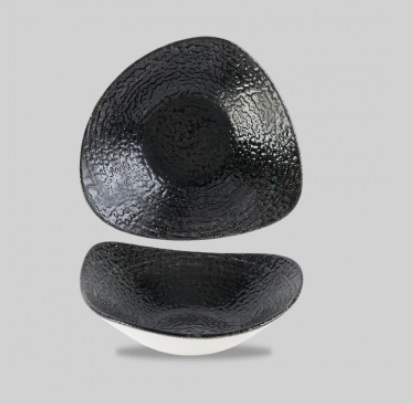 Салатник треугольный 0,37л d18,5см, без борта, цвет Homespun Chroma, Studio Prints HCBKTRB71