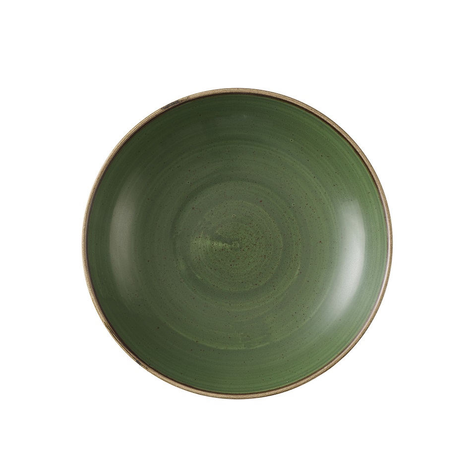 Тарелка глубокая 24,8см 1,13л, без борта, цвет Stonecast Sorrel Green SSRSEVB91