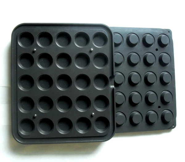 Форма 12 для выпечки круг. пирожных d52/37мм h20мм (для Cookmatic), 25 ячеек PIASTRA/12