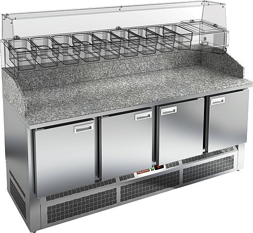 СТОЛ ДЛЯ ПИЦЦЫ HICOLD PZE3-1111/GN КАМЕНЬ миниатюра 2