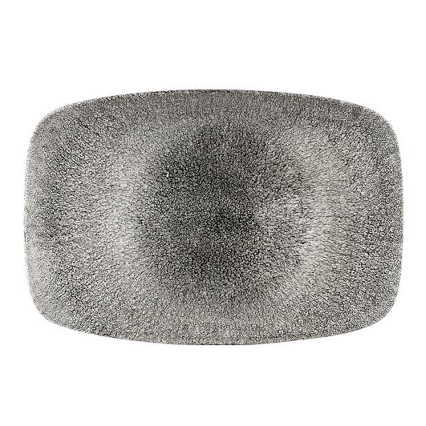 Блюдо прямоугольное CHEFS 35,5х24,5см, без борта, цвет Raku Quartz Black, Studio Prints RKBQXP141