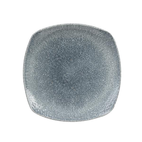 Тарелка мелкая квадратная 21,5см, цвет Raku Topaz Blue, Studio Prints RKTBSP91