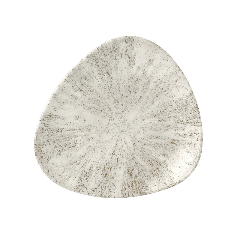Тарелка мелкая треугольная 22,9см, без борта, цвет Stone Agate Grey, Studio Prints STAGTR91