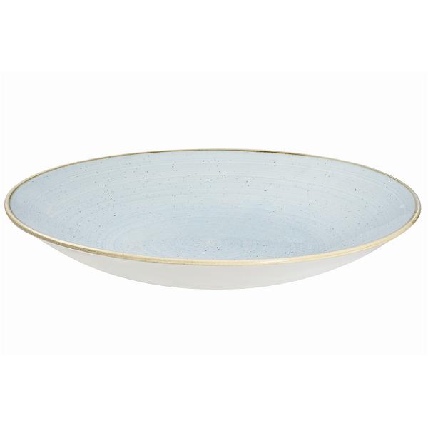 Тарелка глубокая 25,5см h3,5см, без борта, Stonecast, цвет Duck Egg Blue SDESPD251