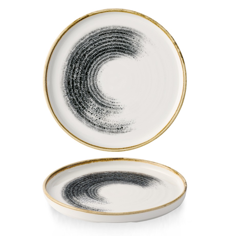 Тарелка мелкая d21см h2см, с прямым бортом, цвет Black, Studio Prints Homespun Accents HABKWP211