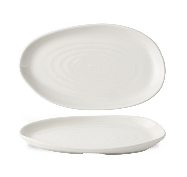 Блюдо сервировочное 26x20см, Envisage Natural, цвет White WHPLA31