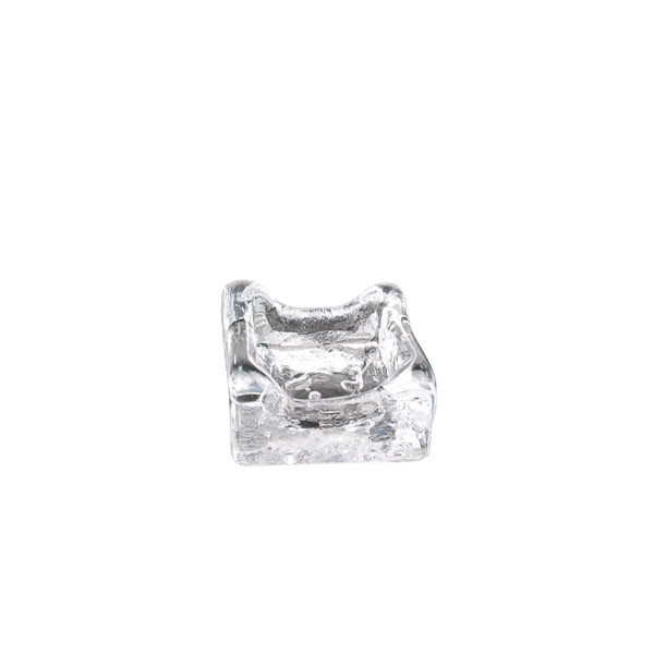 Блюдо стеклянное Лед прозрачное 40мл 8х7см h4см, Frost XGLAS-078