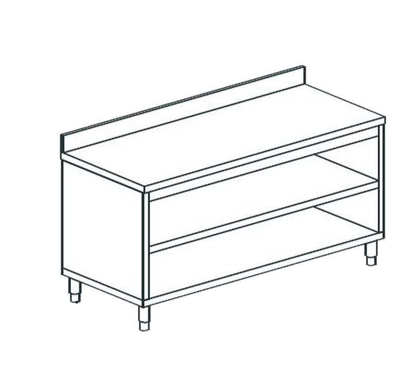 СТОЛ ПРОИЗВОДСТВЕННЫЙ ЗАКРЫТЫЙ С 3-Х СТОРОН APACH CHEF LINE LWC621SH2U