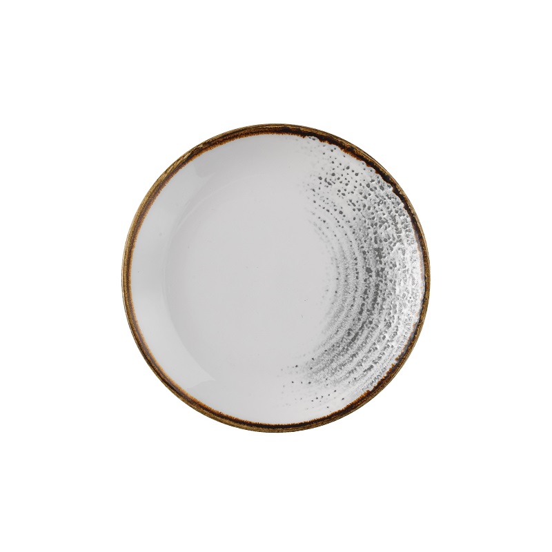 Тарелка мелкая 16,5см, без борта, цвет Jasper Grey, Studio Prints Homespun Accents HAJGEVP61