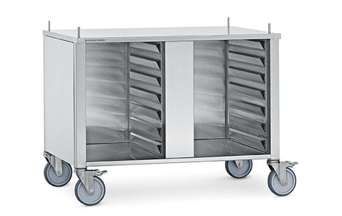 Подставка Convotherm 6.20, 10.20 закрытая с 3-х сторон, 14 пар направляющих, на колесах