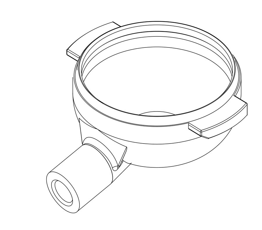 Корпус фильтродержателя CW510L, Sanremo, арт. 10054000A