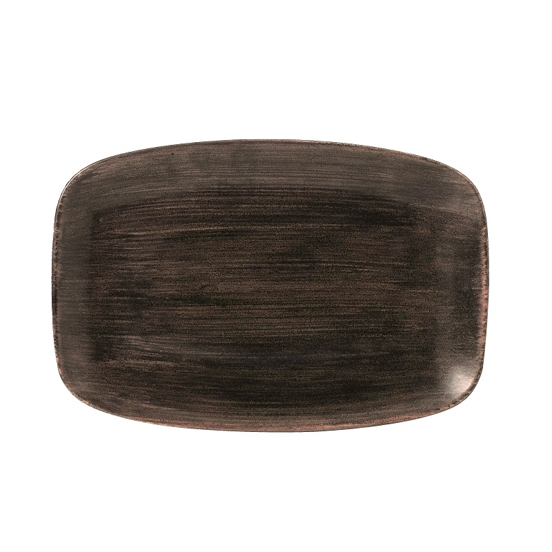 Блюдо прямоугольное CHEFS 30х19,9см, без борта, Stonecast Patina, цвет Iron Black PAIBOBL41