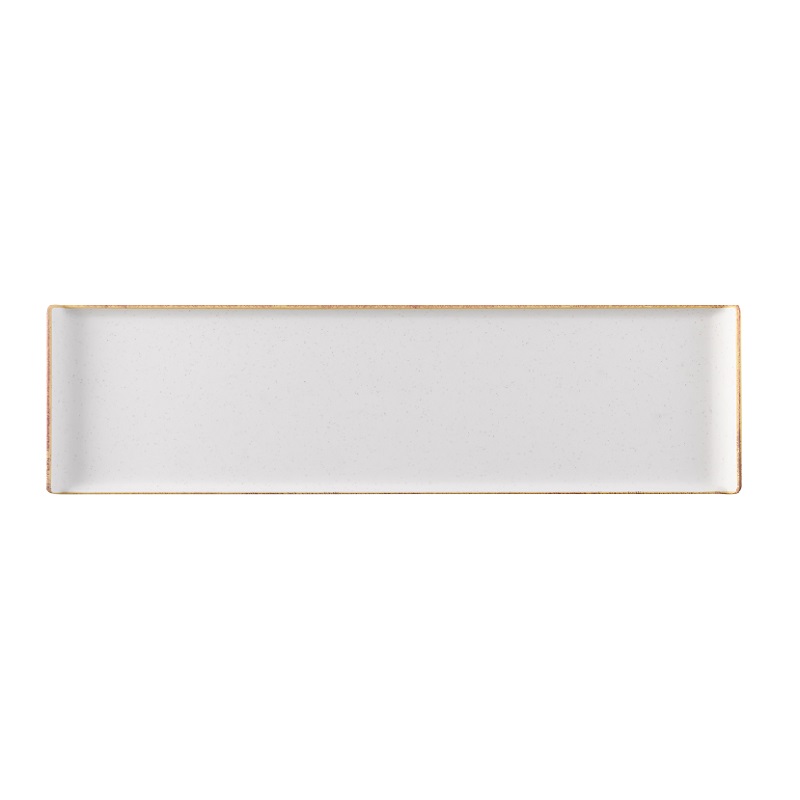 Поднос сервировочный прямоугольный 56х15,3см, меламин, Buffet Stonecast Melamine, цвет Barley White