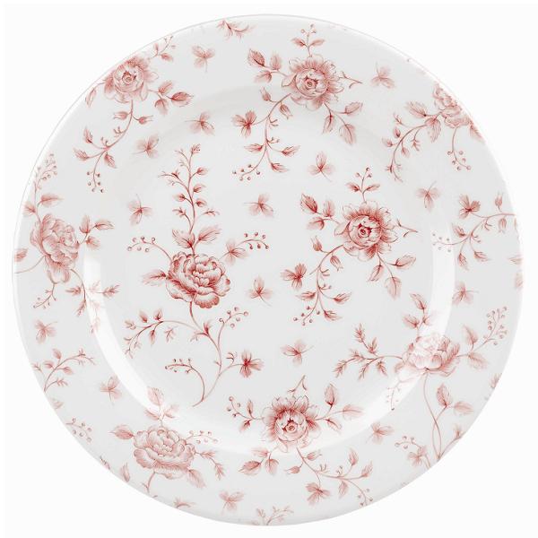 Тарелка мелкая 27,6см Vintage Prints, цвет Cranberry Rose Chintz RCCVP581